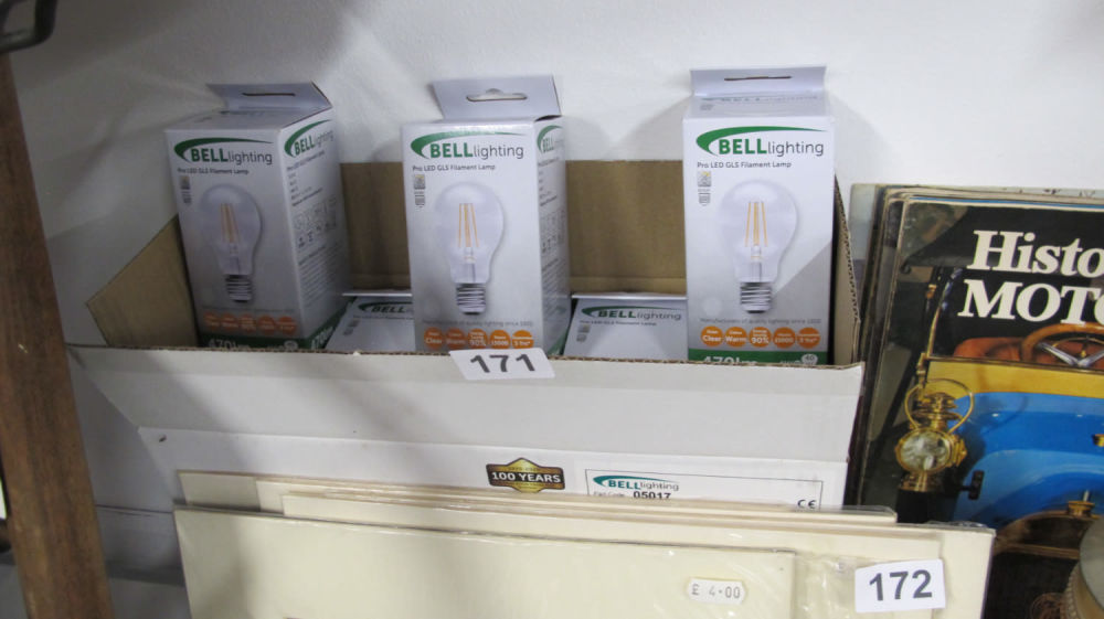 Lot 171: 20 x brand new bulbs 4 watt /...