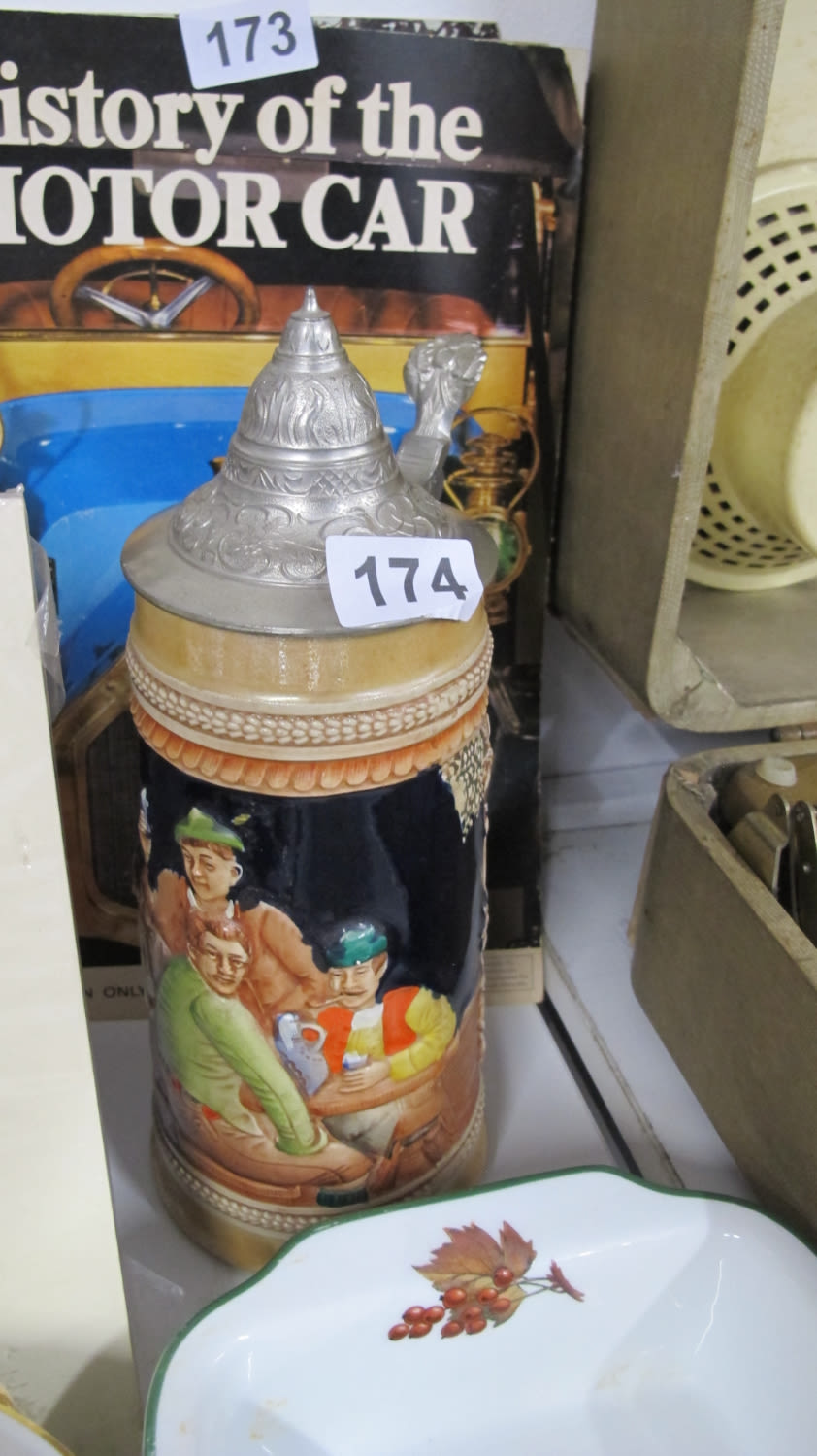 Lot 174: a large musical beer stein