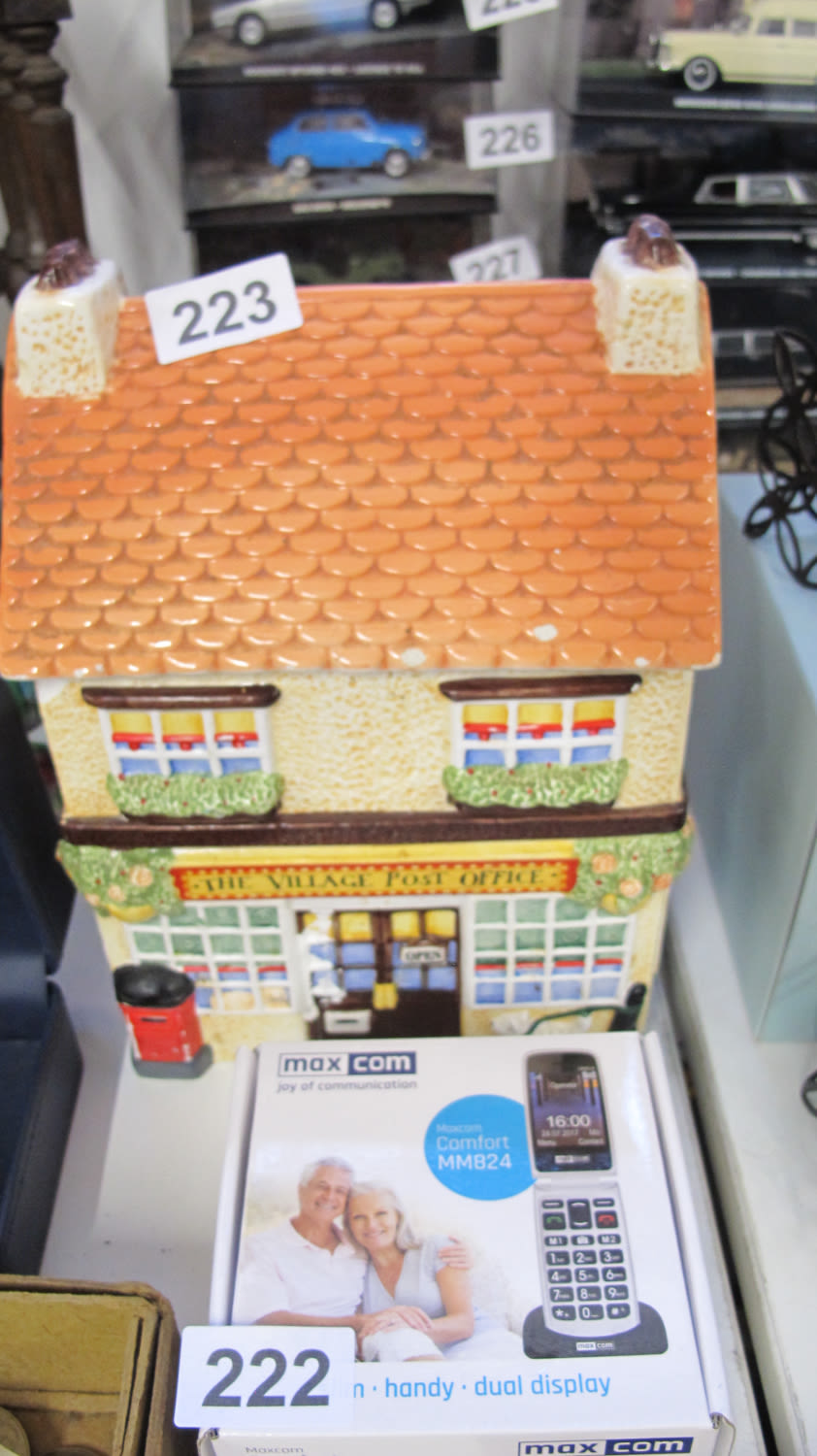 Lot 223: The village post office cookie jar