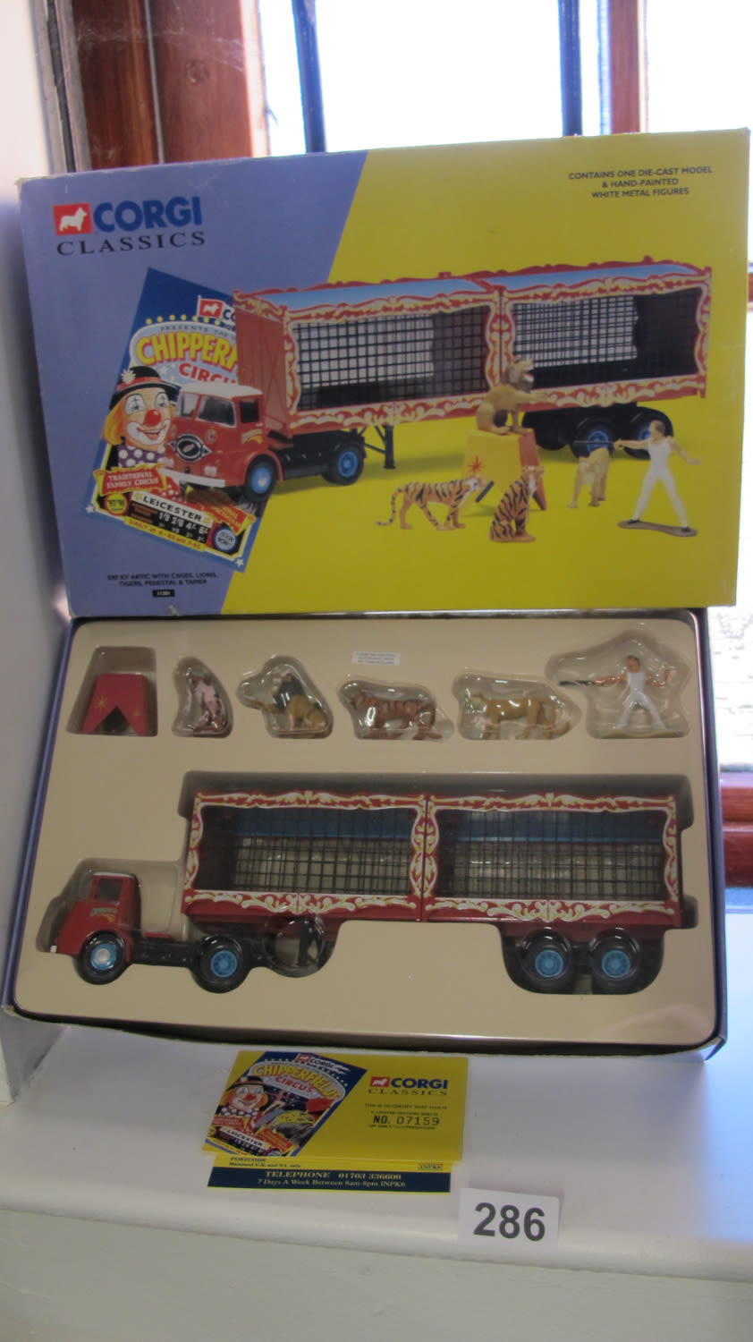 Lot 286: Corgi Chipperfields Circus quality vintage collectible toys.