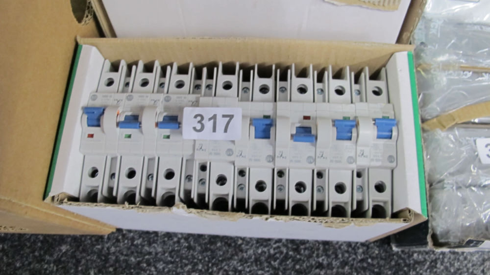 Lot 317: a box of consumer unit fuses ideal for...