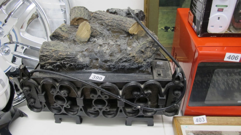 Lot 399: electric coal effect fire