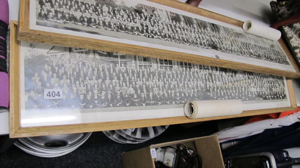 Lot 404: vintage panoramic black and white framed photograph and...