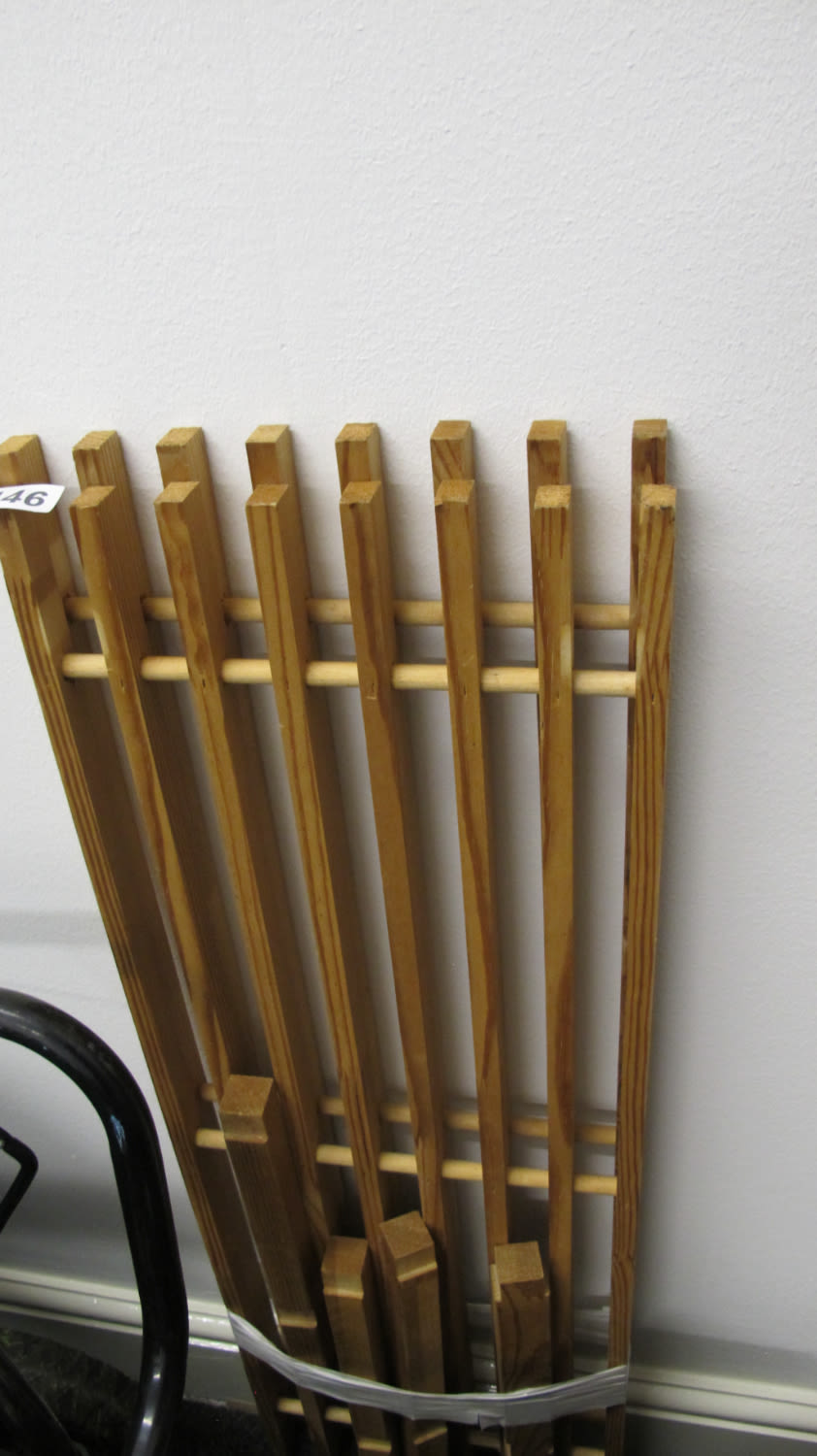 Lot 446: wooden shoe rack