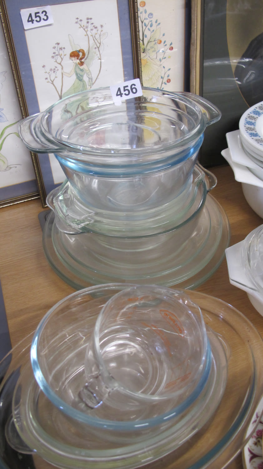 Lot 456: A collection of JAJ glassware and Pyrex