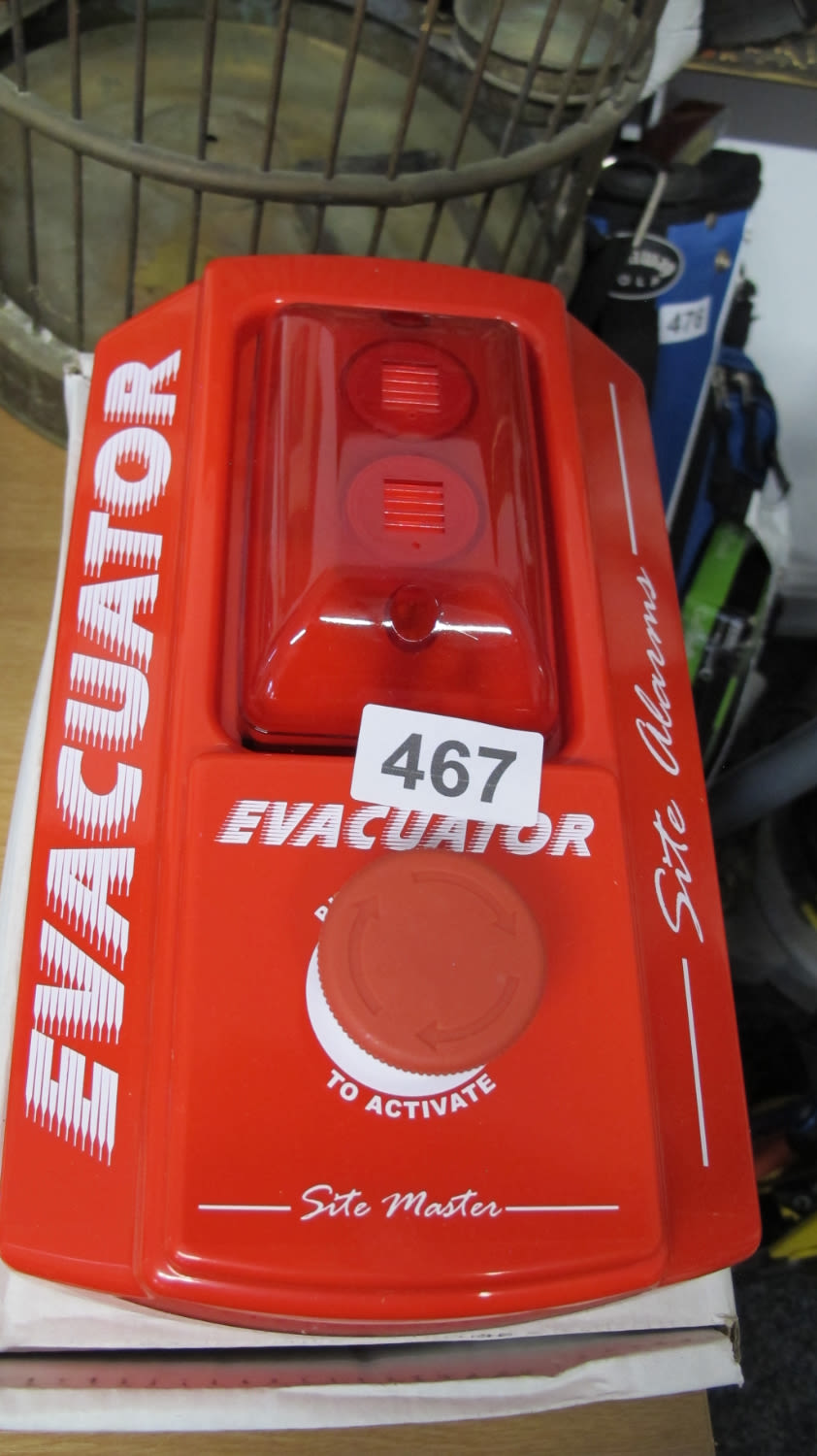 Lot 467: Evacuator button ideal when the misses lets rip...