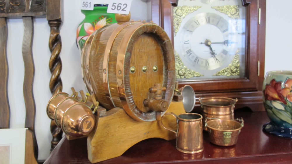 Lot 562: A great Hand Made signed French vintage Coopered...