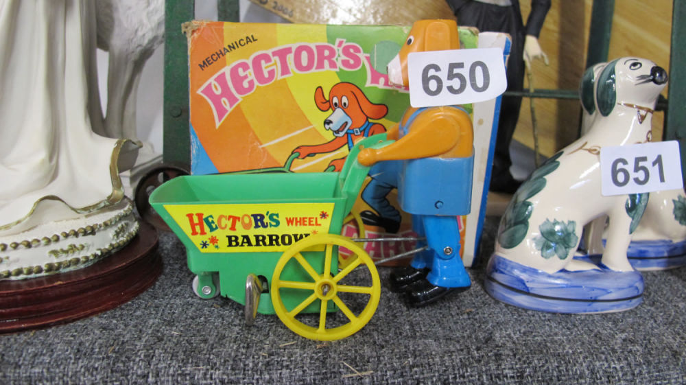 Lot 650: Mechanical Hectors wheel barrow in perfect working order