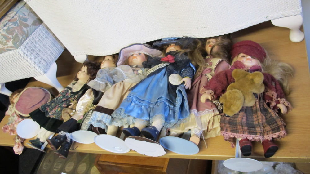 Lot 684: a collection of creepy dolls