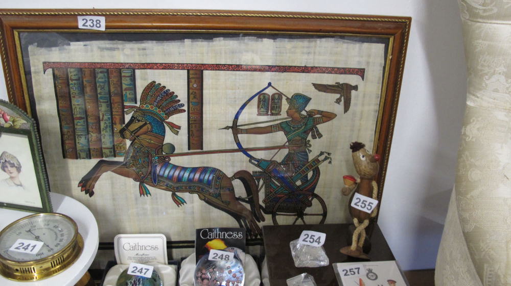 Lot 238: Framed and glazed Egyptian print