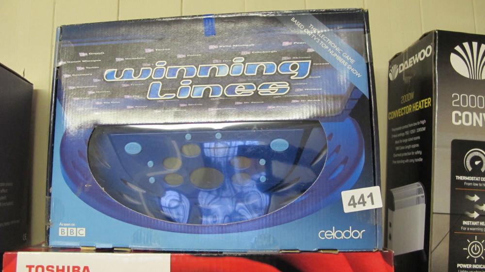 Lot 441: Boxed Winning Lines game