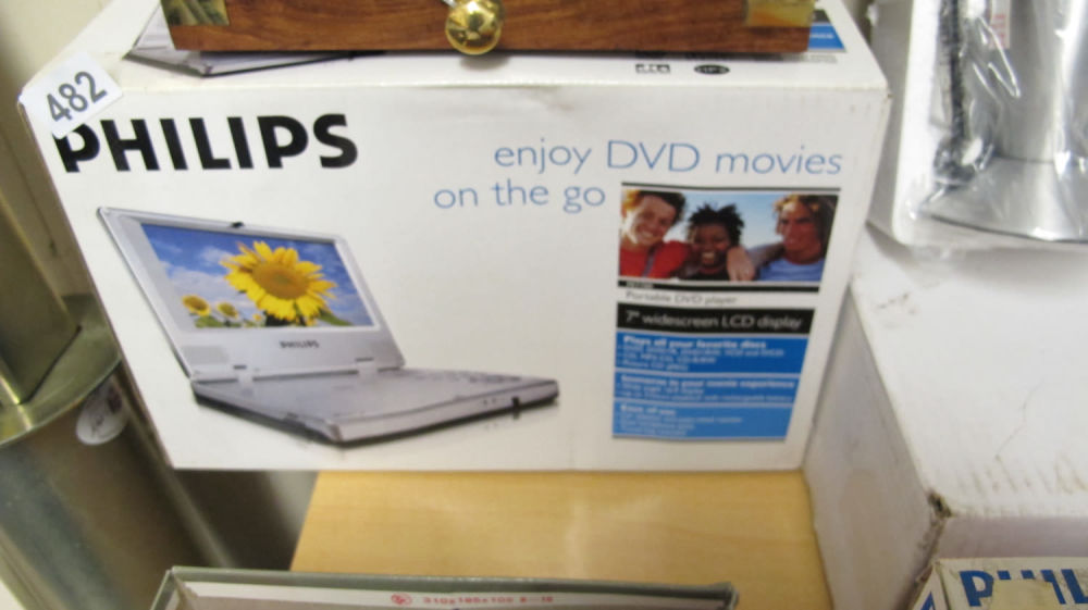 Lot 482: Boxed Philips portable DVD player