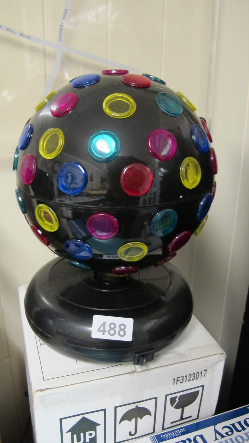 Lot 488: New disco ball light