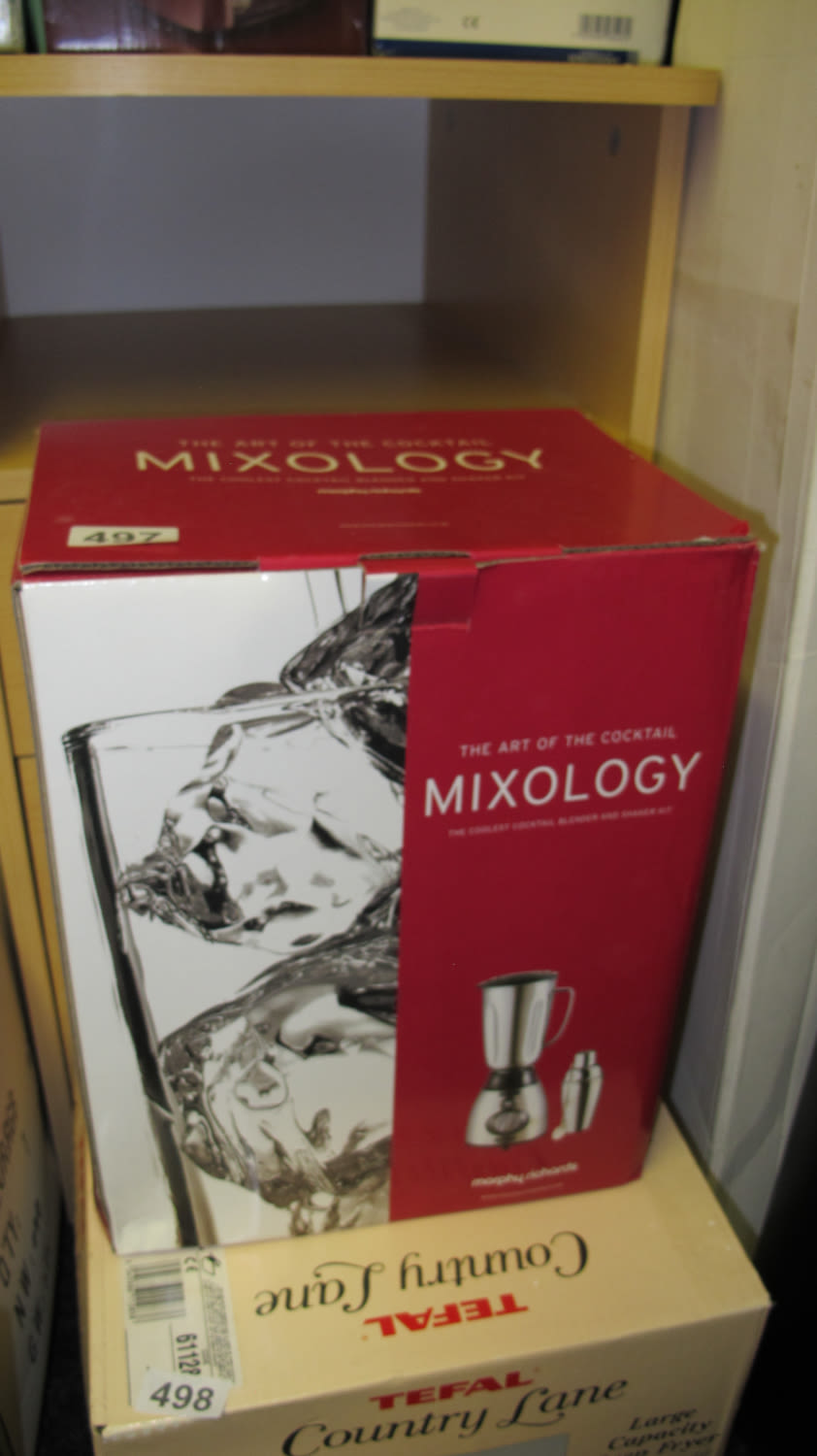 Lot 497: Boxed cocktail shaker and mixer