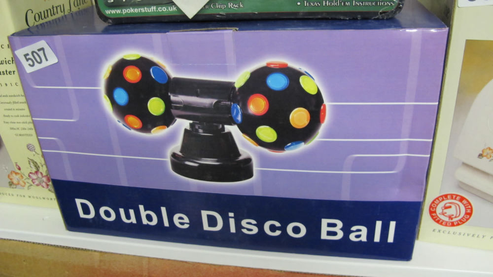 Lot 507: Double disco ball