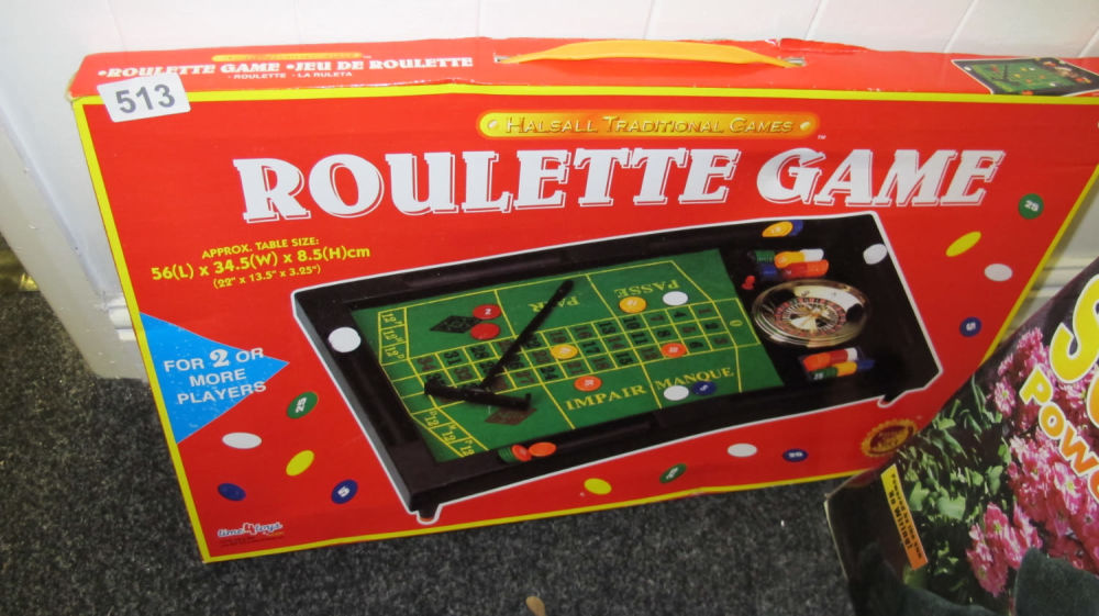 Lot 513: Boxed roulette game