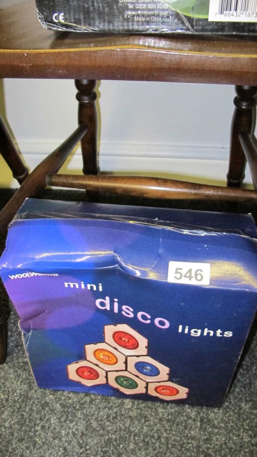 Lot 546: Woolworths mini disco lights