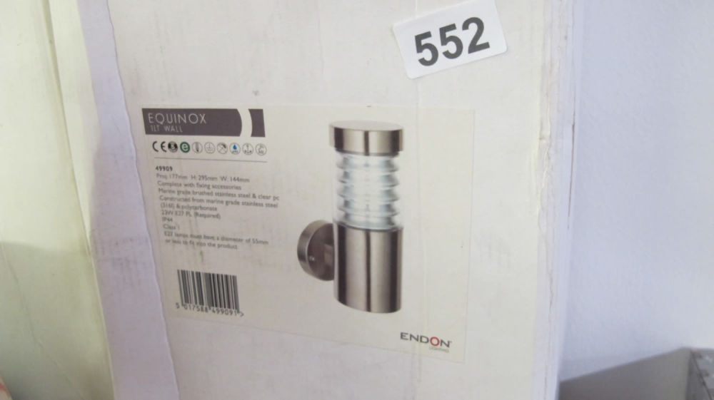 Lot 552: Equinox wall light