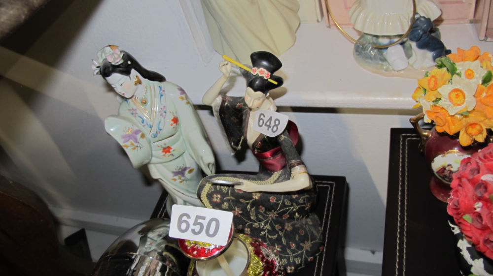 Lot 648: 2 oriental ladies