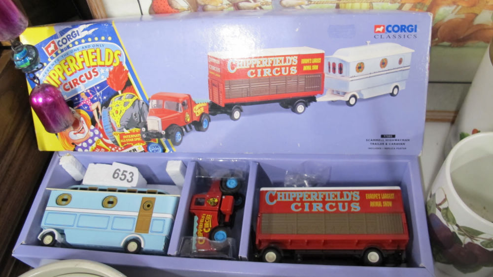 Lot 653: Boxed brand new Corgi Classics Chipperfields Circus trailer...