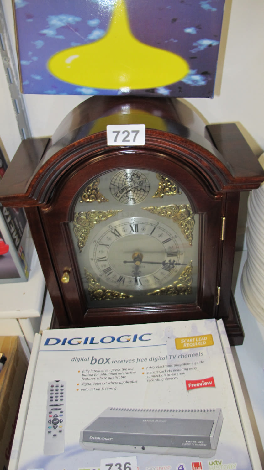 Lot 727: Mantel clock