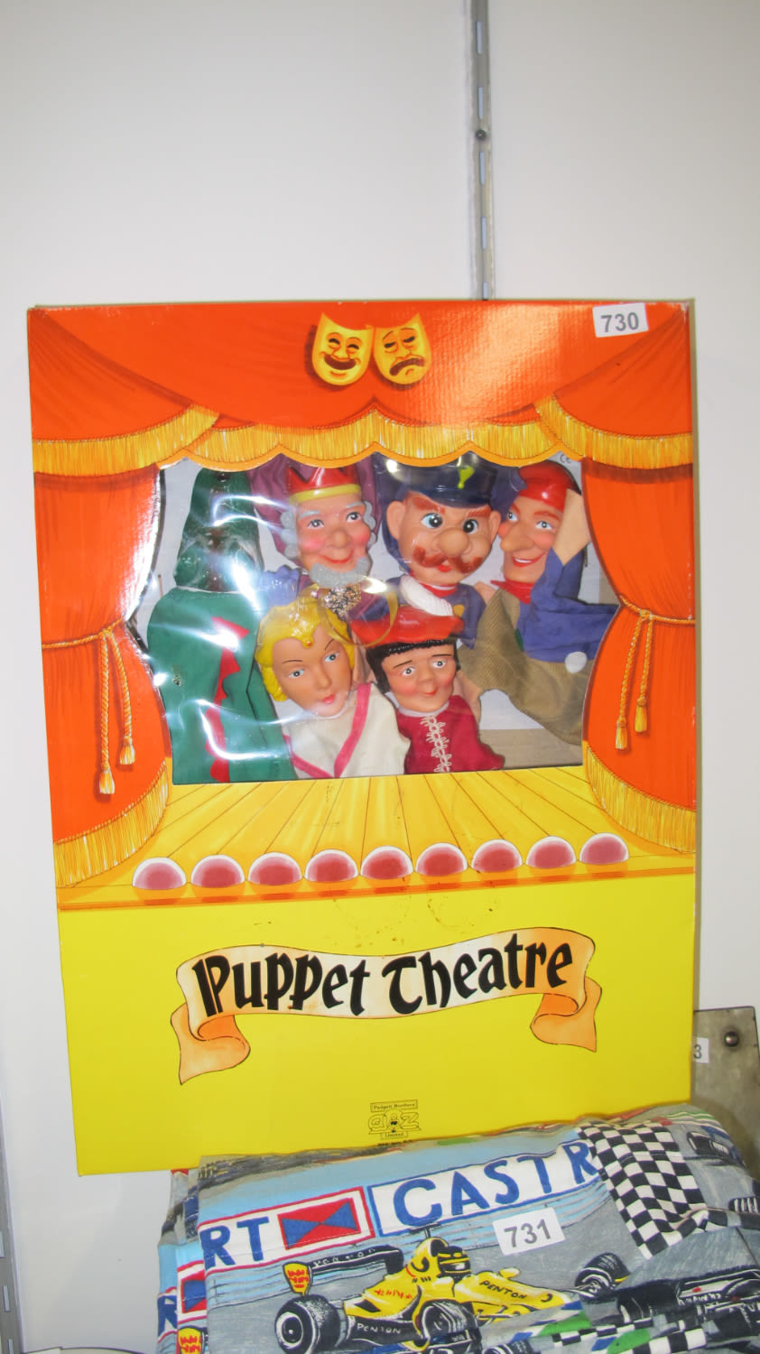 Lot 730: Vintage boxed puppet theatre, as new