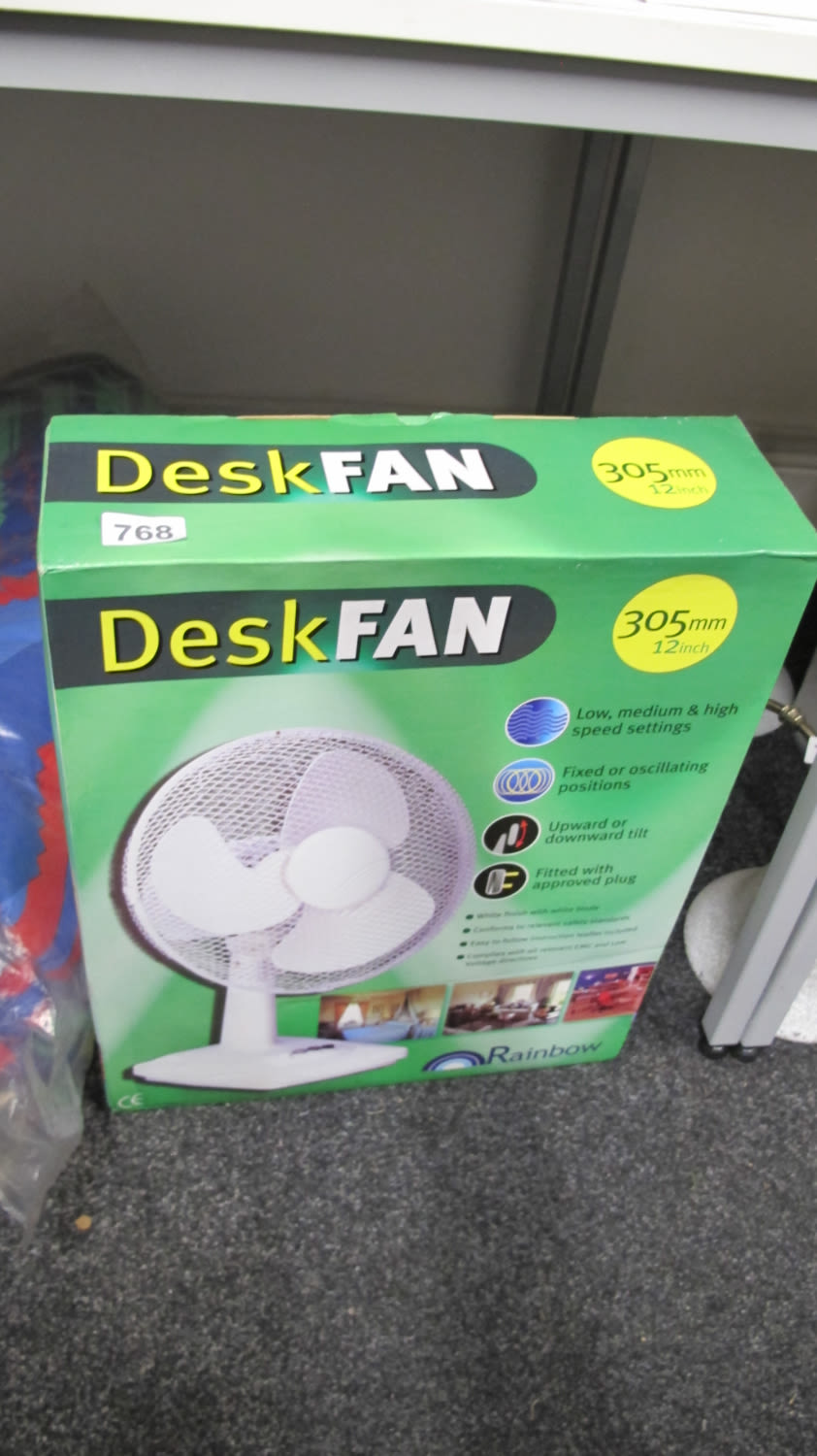 Lot 768: Desk fan
