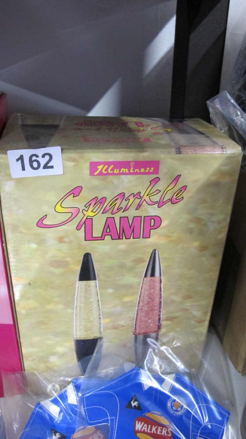 Lot 162: Boxed sparkle lamp