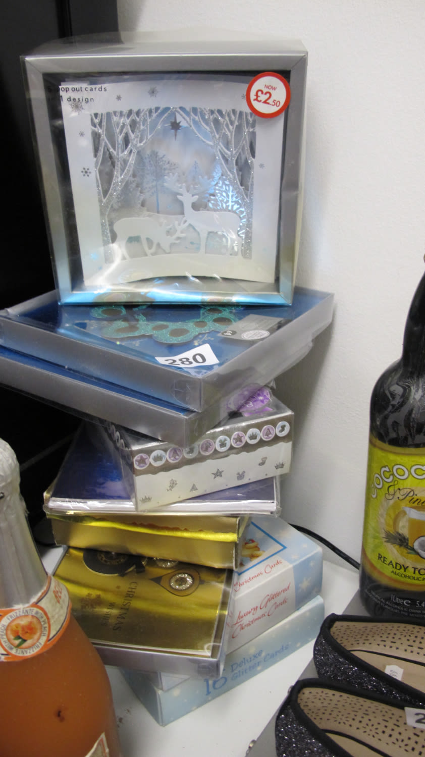 Lot 280: Boxes of new Christmas cards