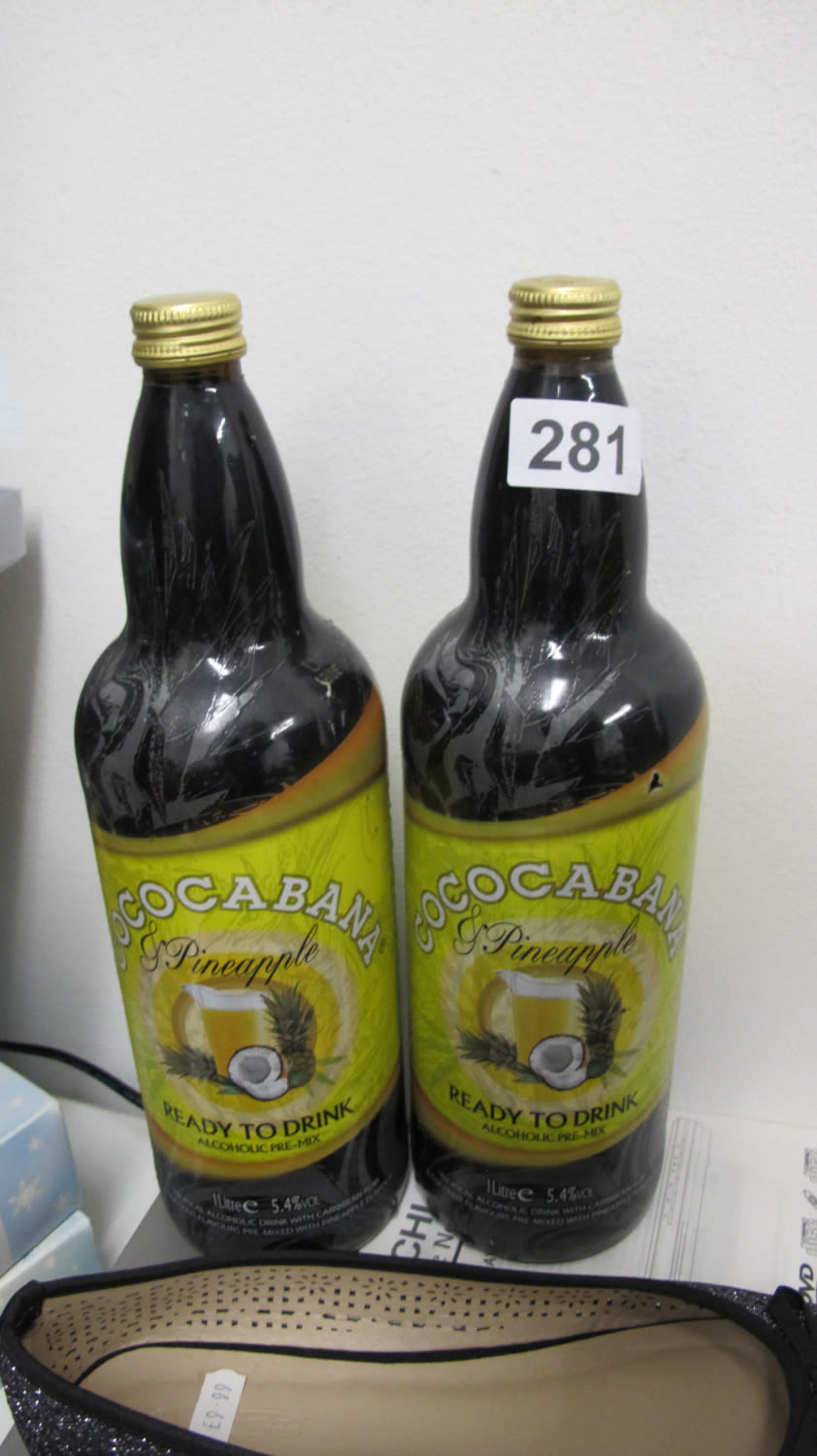 Lot 281: 2 bottles of Cococabana and pineapple drink