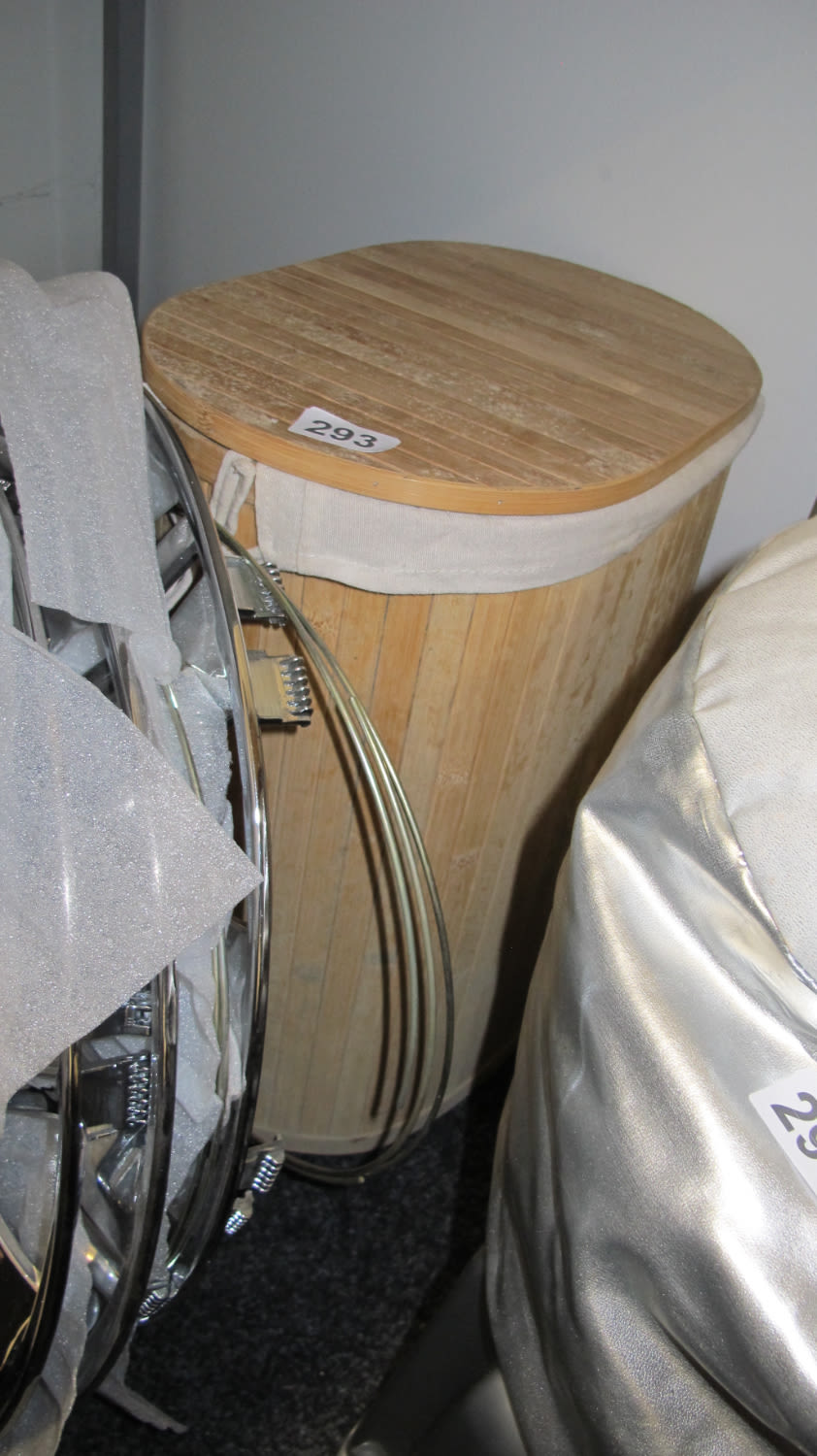 Lot 293: Wooden laundry basket