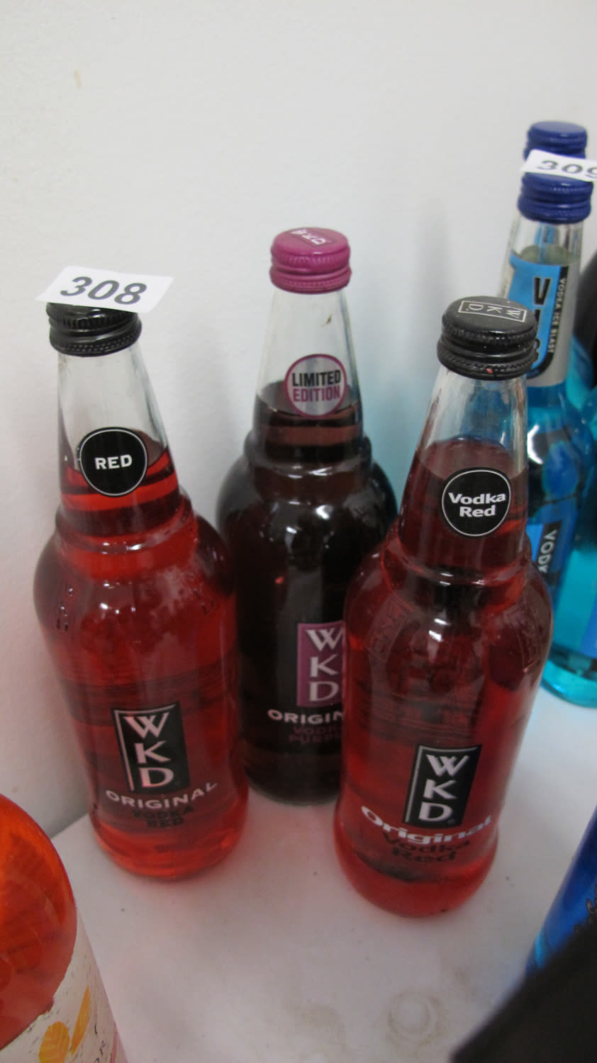 Lot 308: 3 x Bottles of WKD