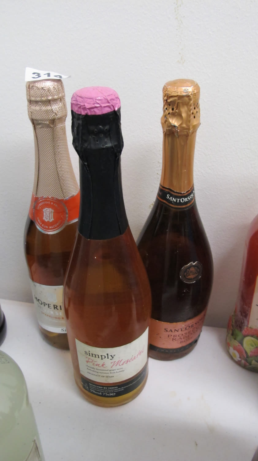 Lot 314: 3 bottles of sparkling rosé