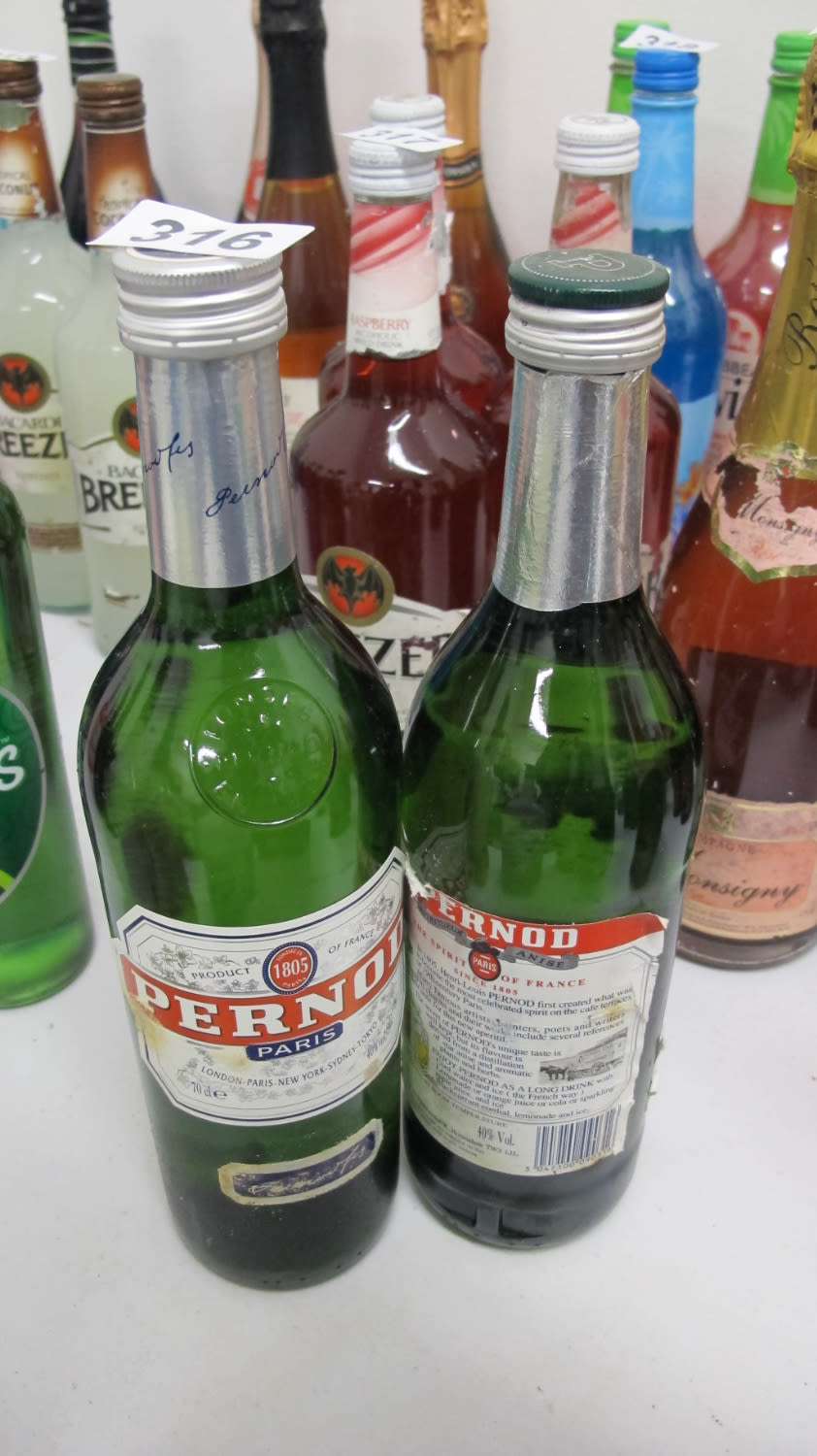 Lot 316: 2 bottles of pernod