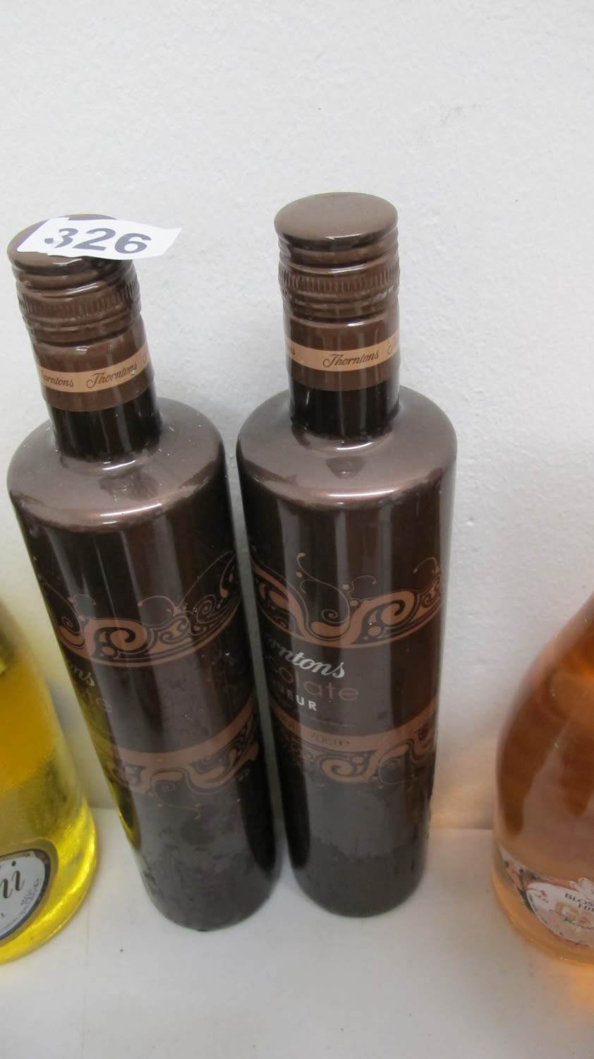 Lot 326: 2 bottles of Thorntons chocolate licquer