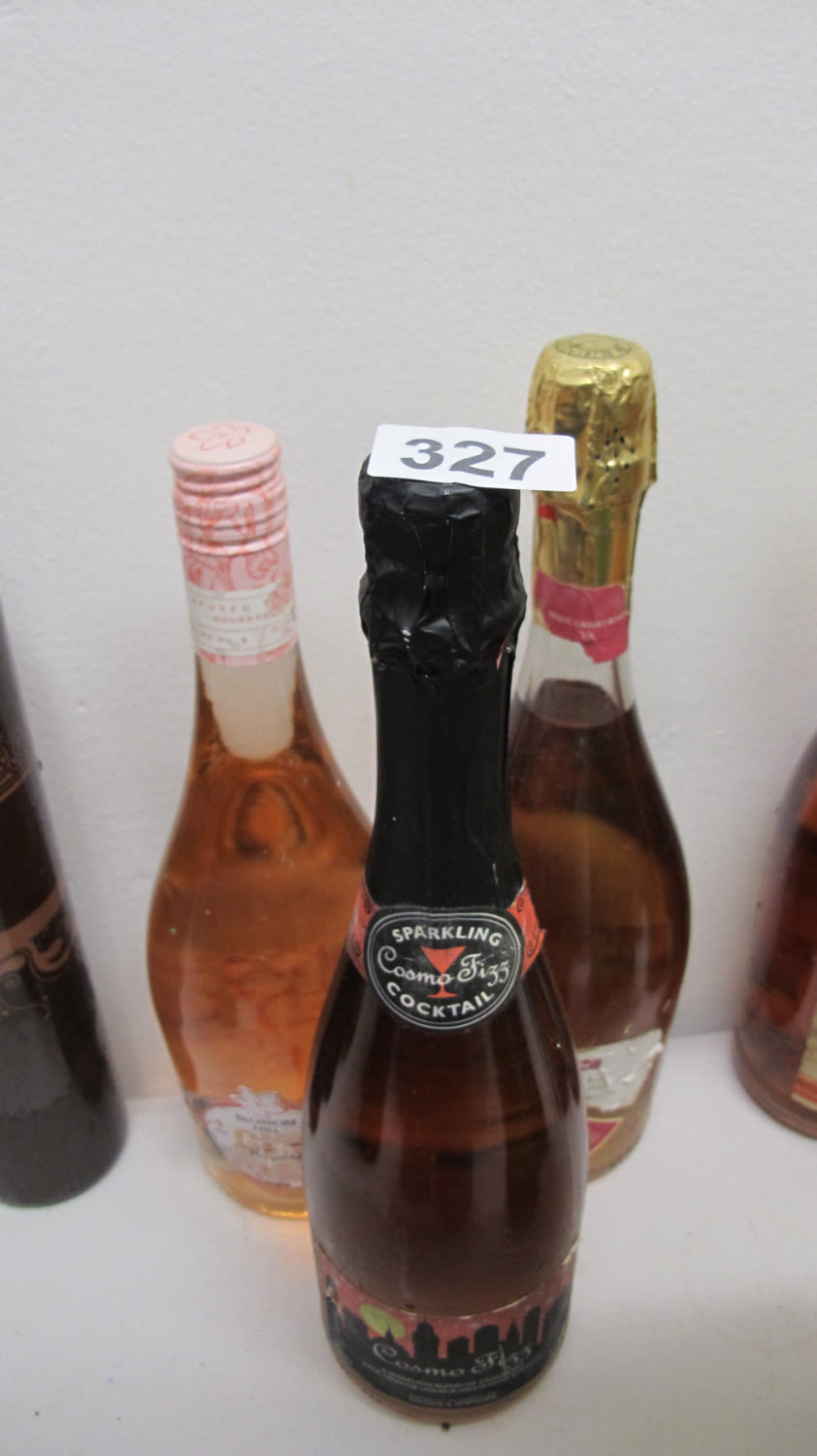 Lot 327: 3 bottles of rosé fizz