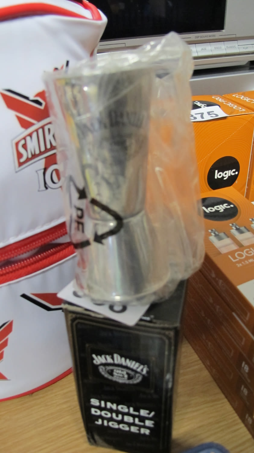 Lot 368: Jack Daniels spirit measure