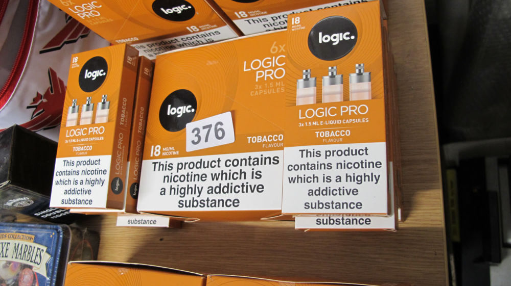 Lot 376: A quantity of Logic Pro Vape Tobacco refills...
