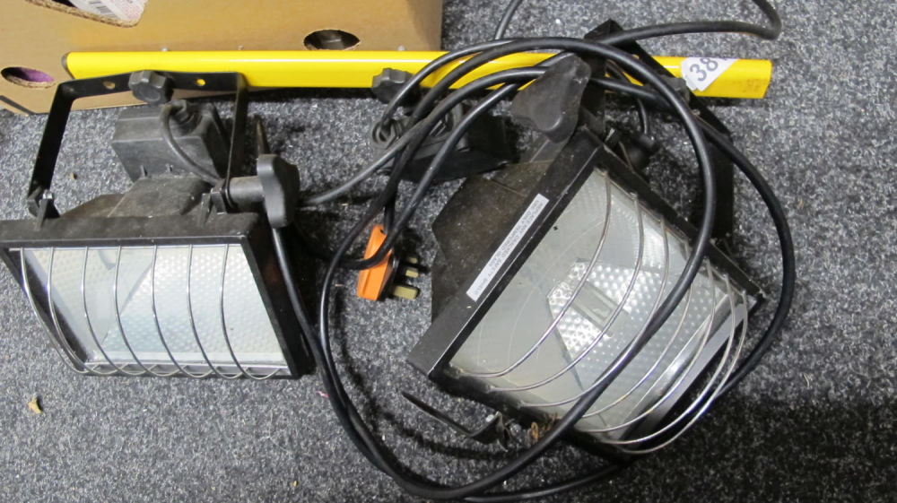Lot 381: 2 site lamps