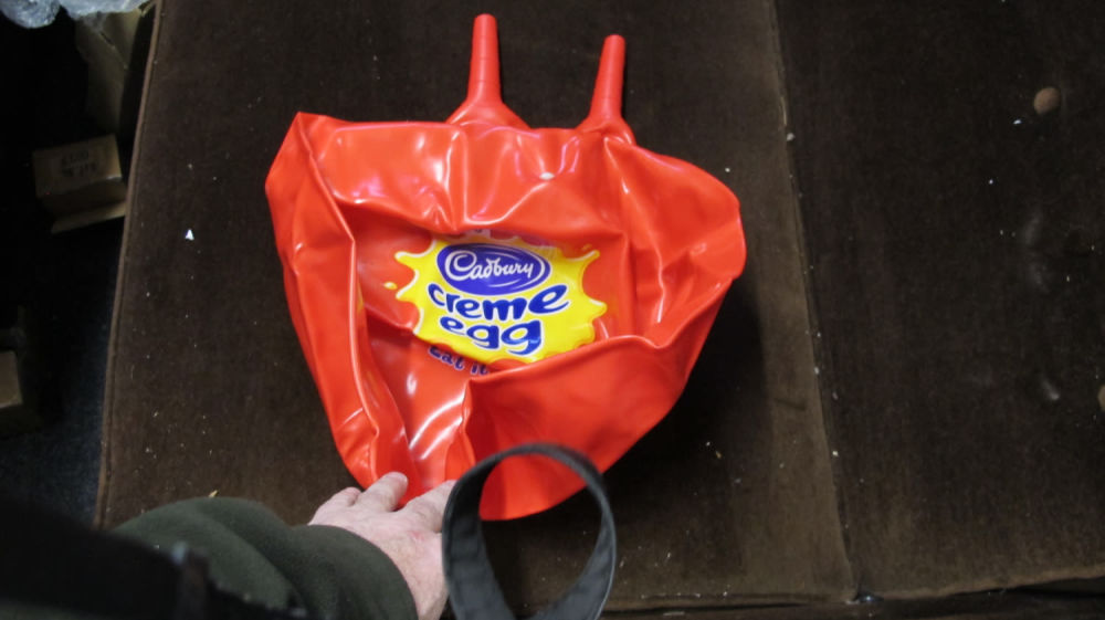 Lot 440: Cadbury creme egg space hopper