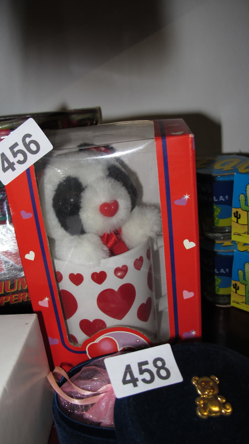 Lot 456: Cute teddy with sad eyes for ideal Valentines...