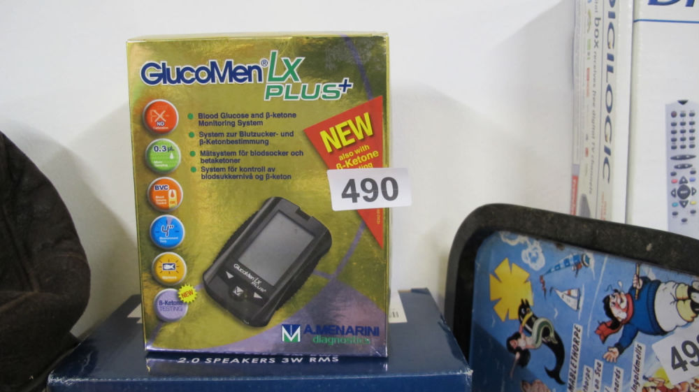 Lot 490: Blood glucose machine