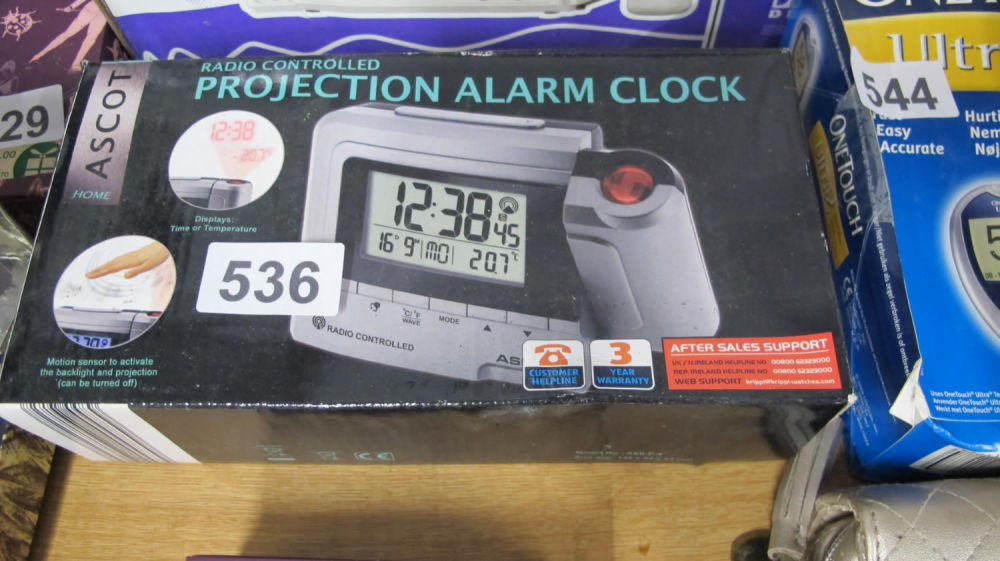 Lot 536: Ascot Projection Alarm clock