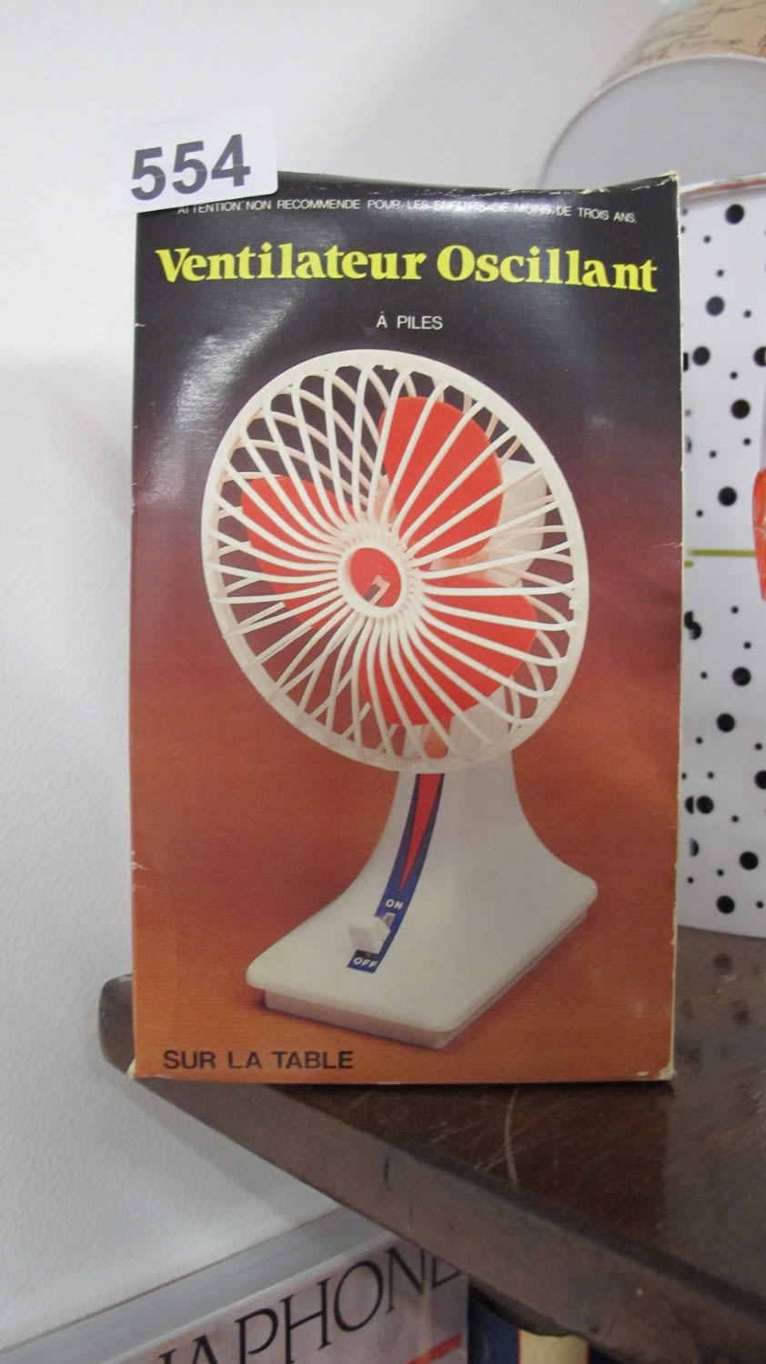 Lot 554: A retro oscillating fan for piles. For those...
