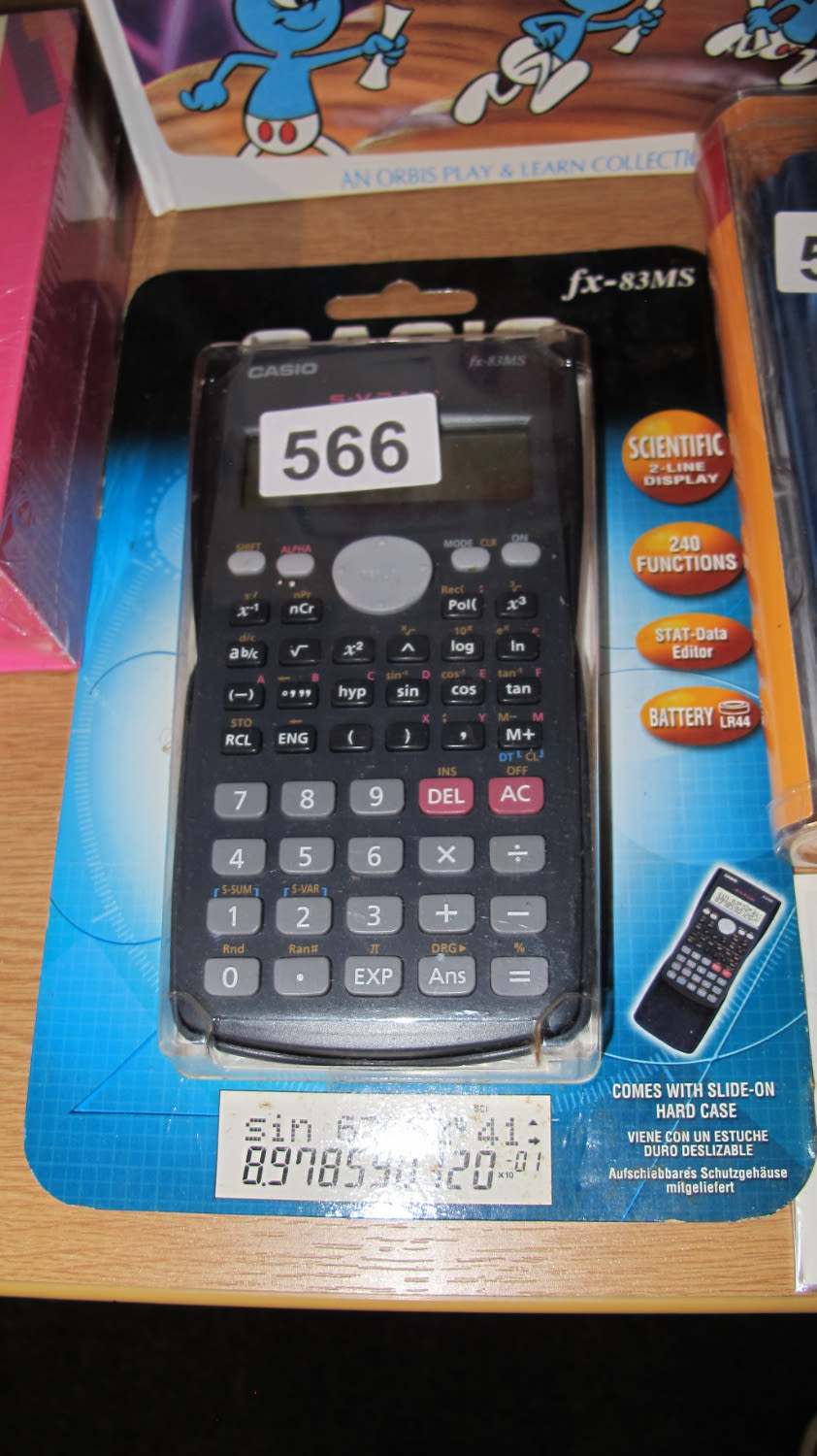 Lot 566: Students casio A levels scientific calculator