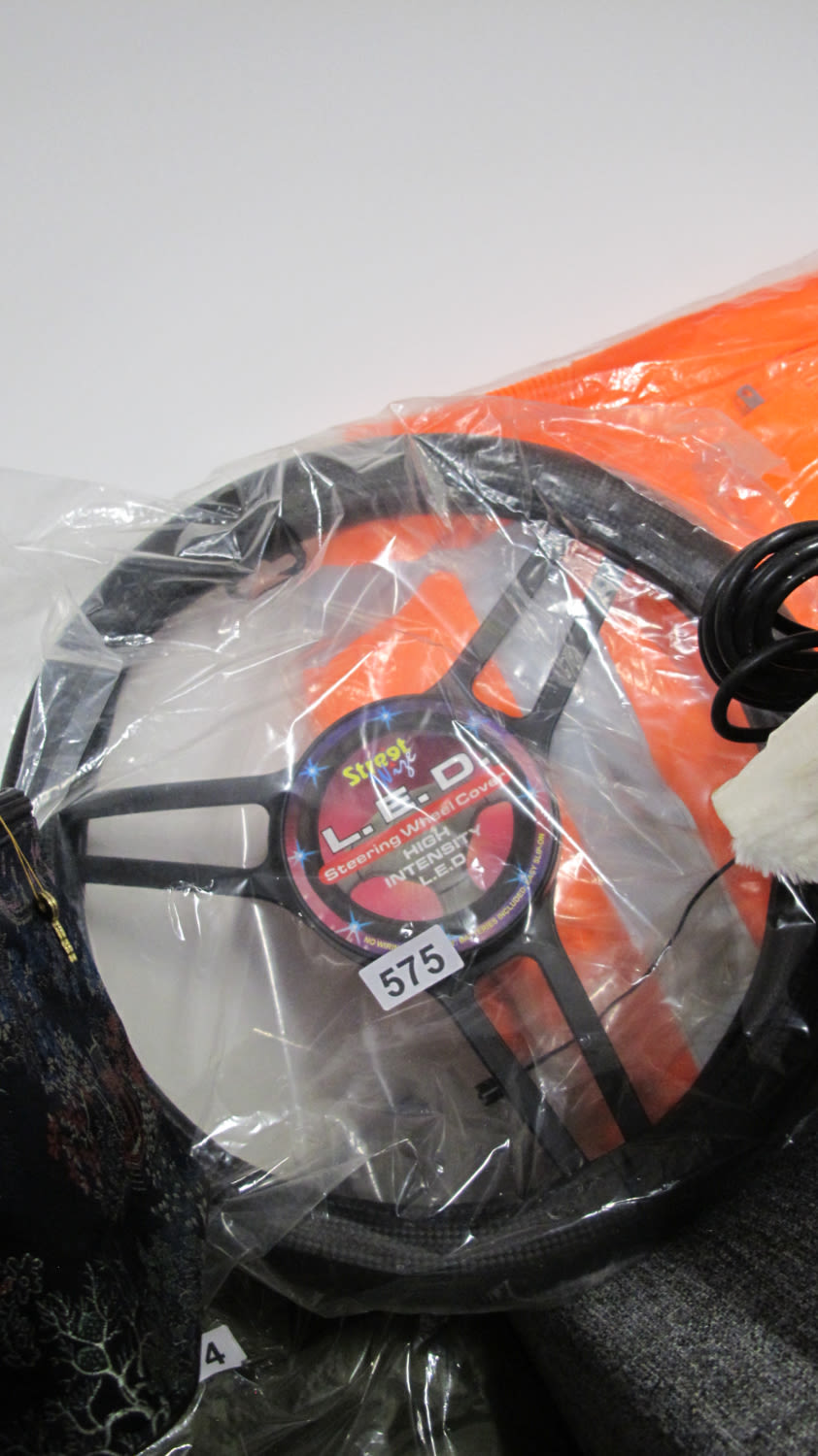 Lot 575: LED steering wheel ideal for man Valentine gift