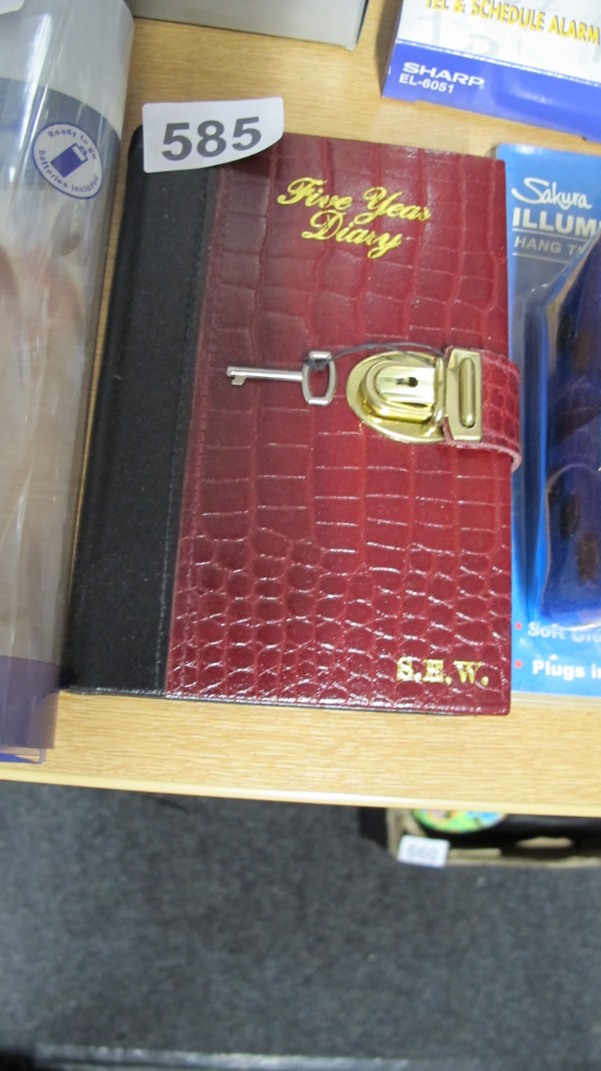 Lot 585: Secrets 5 year lockable diary 