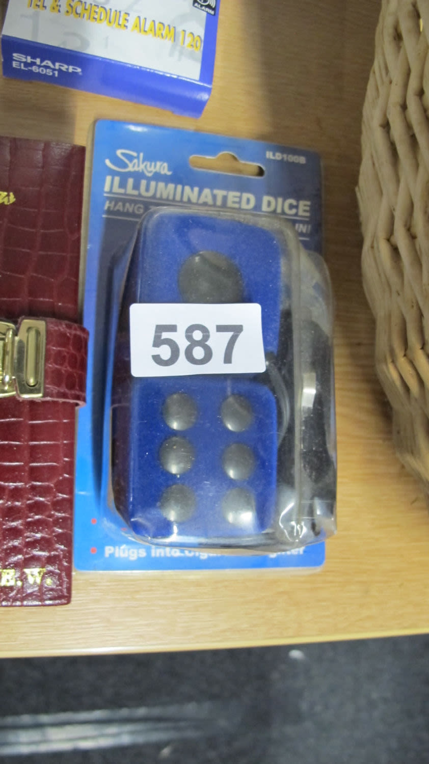 Lot 587: Illuminated dice ideal mans valentines gift for the...