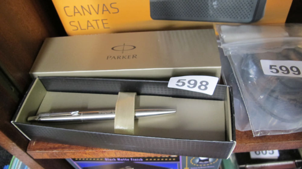Lot 598: Parker pen with Polypipe engraving