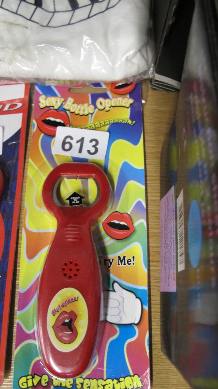 Lot 613: Sexy bottle opener. I can see this one...